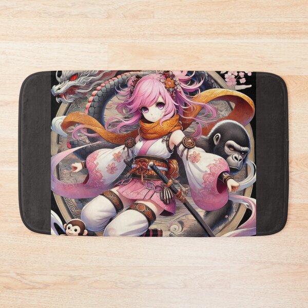 Item preview, Gorilla and Shinobi Girl Ukiyo-e style designed and sold by B-GORIRA.
