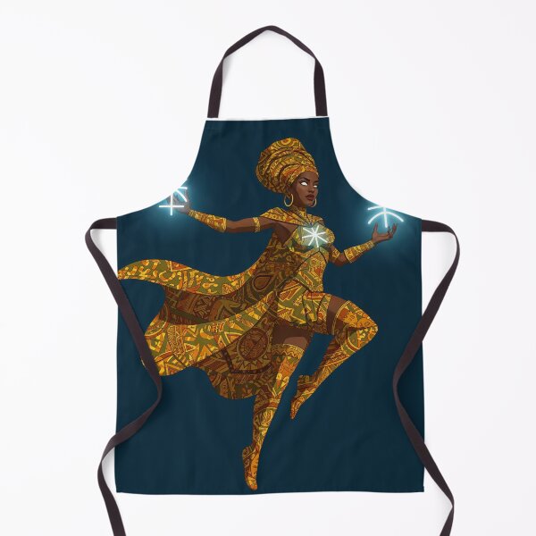 Item preview, Afro-Futuristic Superheroine | Dynamic African Warrior Art designed and sold by Collision19.