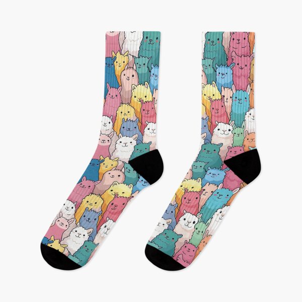 Item preview, Colorful Alpaca Pattern designed and sold by KiwiGrizzly.