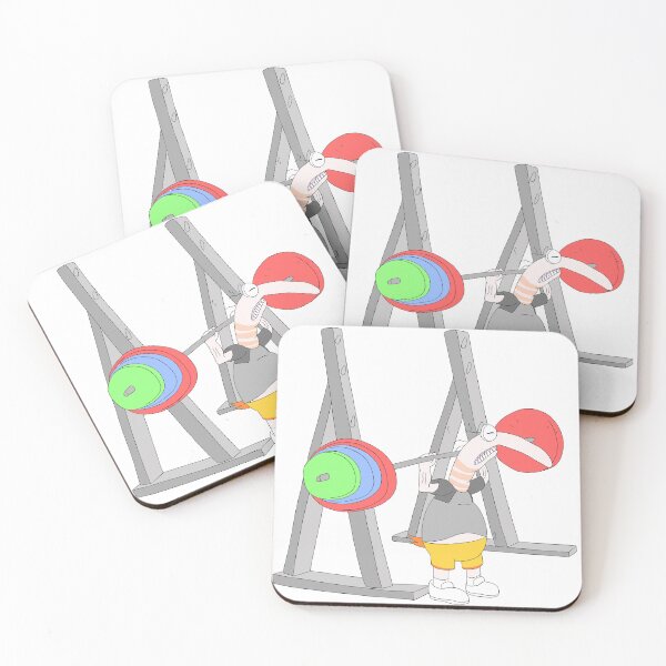 Item preview, Smiling Friends Shrimp Lifting Weights designed and sold by Quistlor.