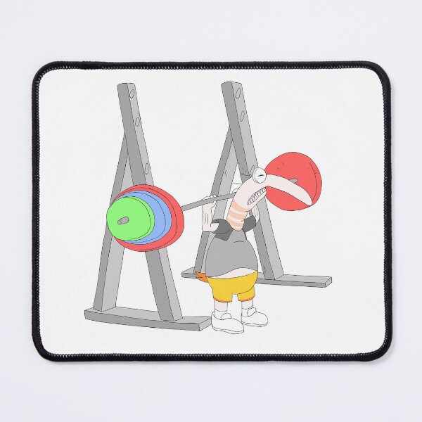 Item preview, Smiling Friends Shrimp Lifting Weights designed and sold by Quistlor.