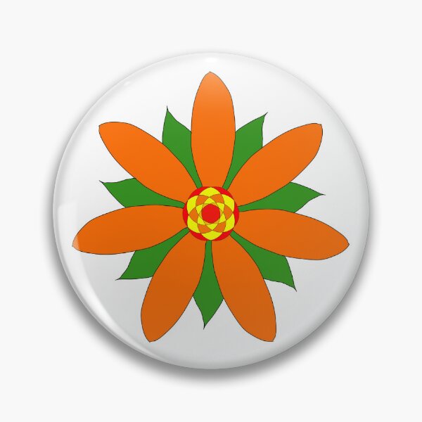 Item preview, 7 Orange Petals Flower designed and sold by Charles Roring.