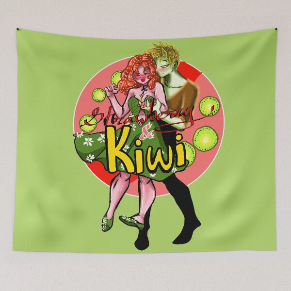 Item preview, Strawberry & kiwi designed and sold by nekoandwolf1.