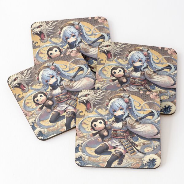 Item preview, Una niña japonesa con un gorila y un ninja. designed and sold by B-GORIRA.
