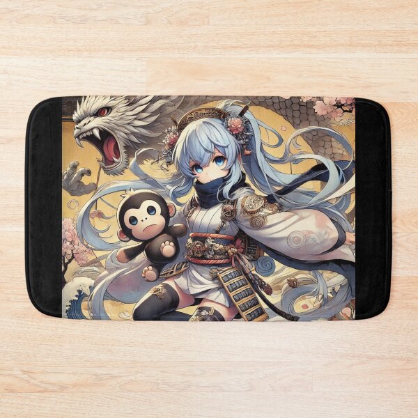 Item preview, A Japanese girl with a gorilla and a ninja designed and sold by B-GORIRA.