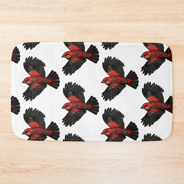 Item preview, Strawberry finch tattoo style designed and sold by LeahcarsArt.