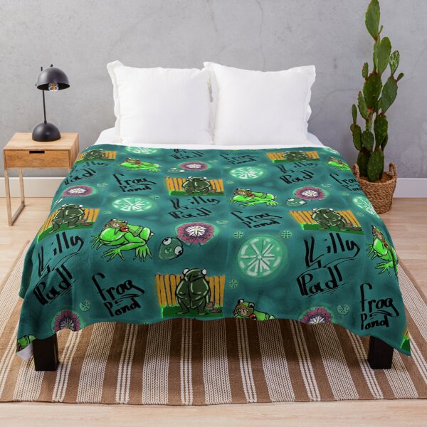 Item preview, Lilly pad, frog pond, green, cute, frog designed and sold by nekoandwolf1.