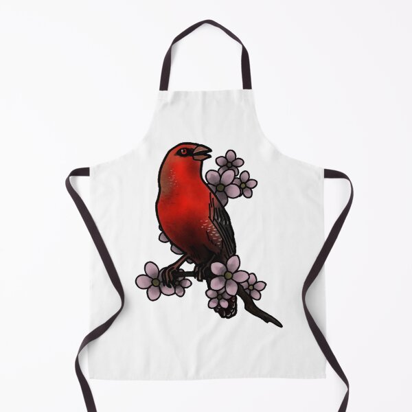 Item preview, Copy of Strawberry finch tattoo style designed and sold by LeahcarsArt.
