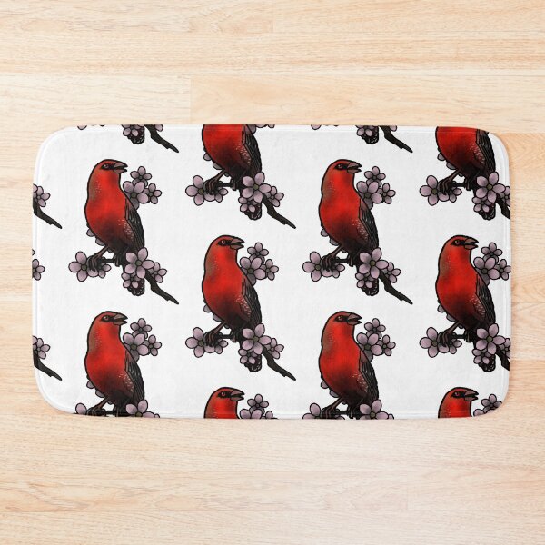 Item preview, Copy of Strawberry finch tattoo style designed and sold by LeahcarsArt.