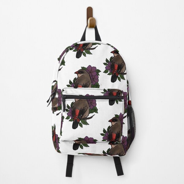 Item preview, Copy of Strawberry finch tattoo style designed and sold by LeahcarsArt.
