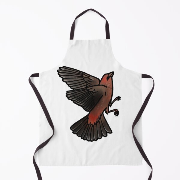 Item preview, Copy of Strawberry finch tattoo style designed and sold by LeahcarsArt.