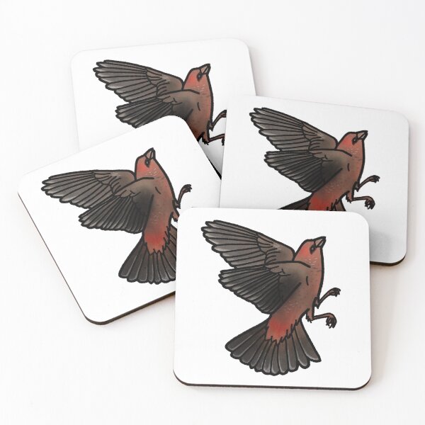 Item preview, Copy of Strawberry finch tattoo style designed and sold by LeahcarsArt.
