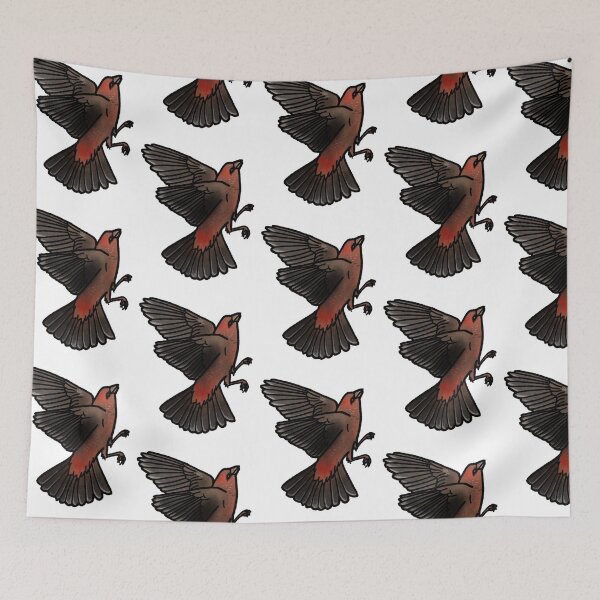 Item preview, Copy of Strawberry finch tattoo style designed and sold by LeahcarsArt.
