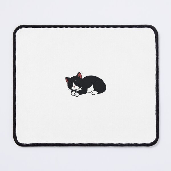 Item preview, Cute Black and White Tuxedo Cat Laying designed and sold by QuantumPalette.