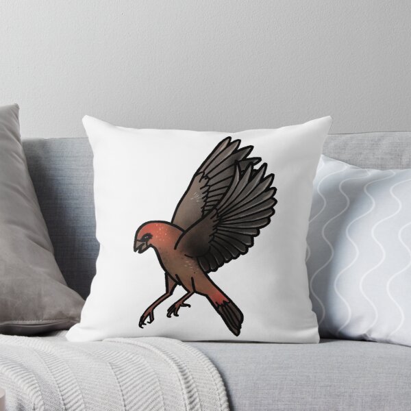 Item preview, Copy of Strawberry finch tattoo style designed and sold by LeahcarsArt.
