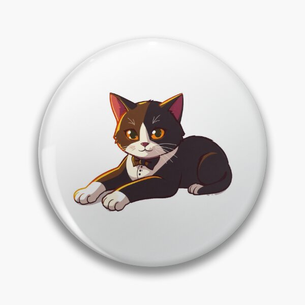 Item preview, Cute Black and White Tuxedo Cat Laying designed and sold by QuantumPalette.