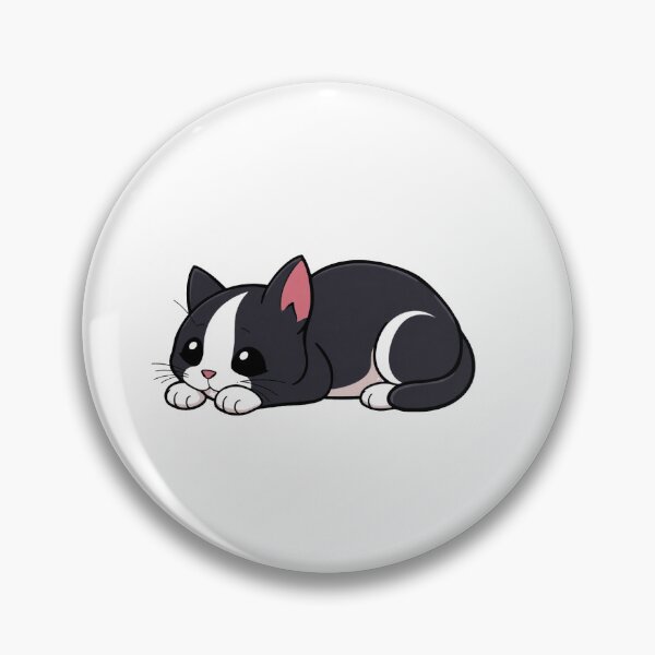 Item preview, Cute Black and White Tuxedo Cat Laying designed and sold by QuantumPalette.