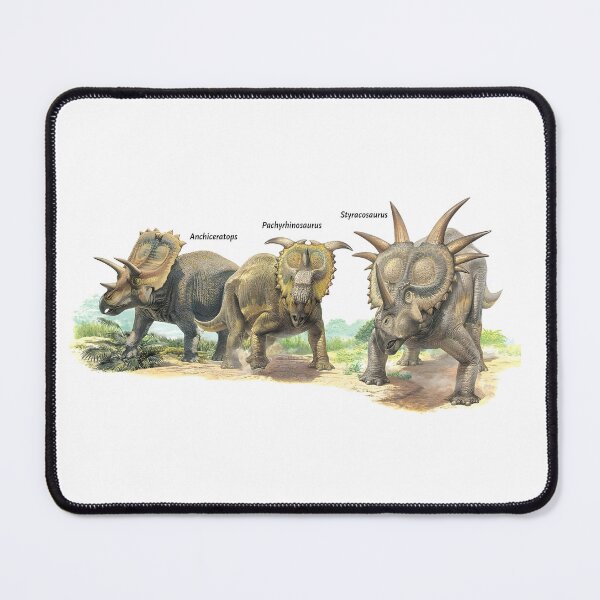 Item preview, Ceratopsians J Sibbick educational vintage 90s museum design designed and sold by The Paleo shop ..