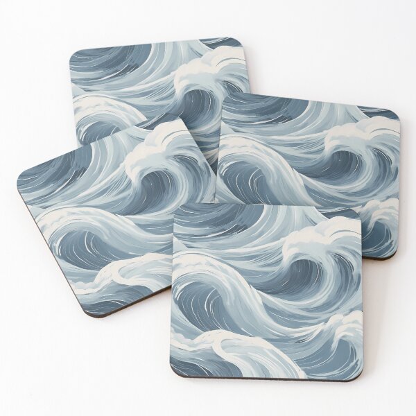 Item preview, Modern Japandi Ocean Waves  designed and sold by zaina.sho.