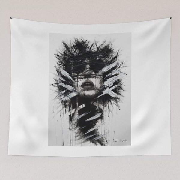 Item preview, Abstract modern woman portrait hand drawn designed and sold by Sascha  Schürz.