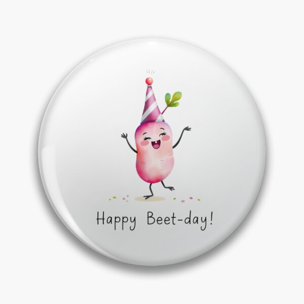Item preview, Happy Beet-day beet Gift cute kawaii meme  designed and sold by CheeseBlueprint.