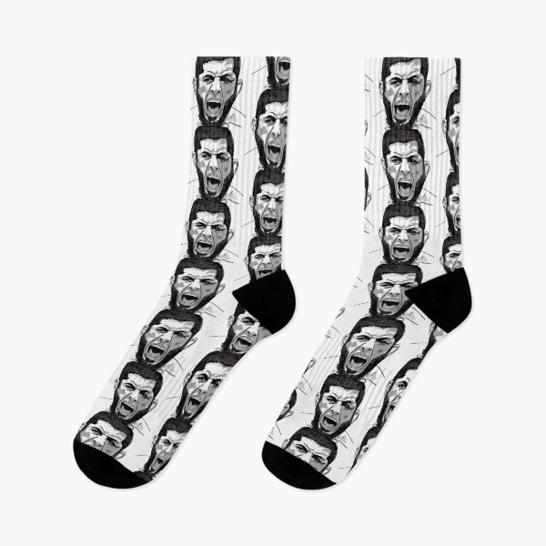 Item preview, Islam Makhachev - Black & White MMA Warrior designed and sold by GrizzlyCollective.