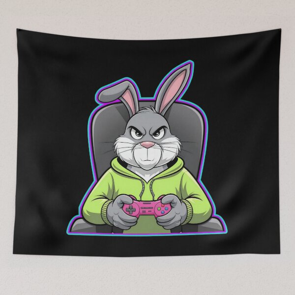 Item preview, Bunny gamer - Gaming Easter  designed and sold by Micjr.