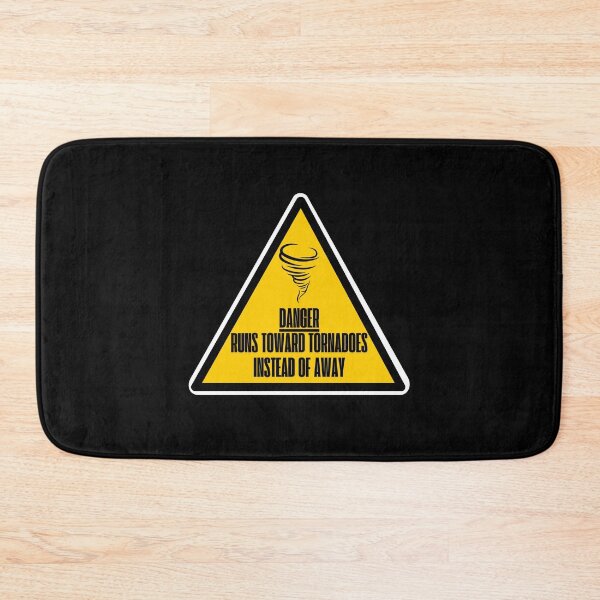 Item preview, Warning Sign - Danger: Runs Toward Tornadoes Instead of Away | Storm Chaser Humor designed and sold by Designs-Labs.