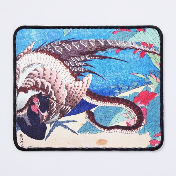 Item preview, pheasant and snake (Hokusai) designed and sold by mika-airou.