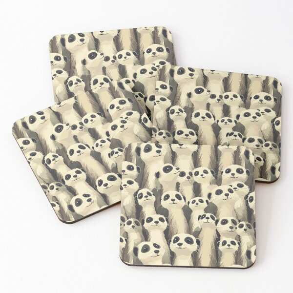Item preview, Cute Meerkats Pattern designed and sold by KiwiGrizzly.