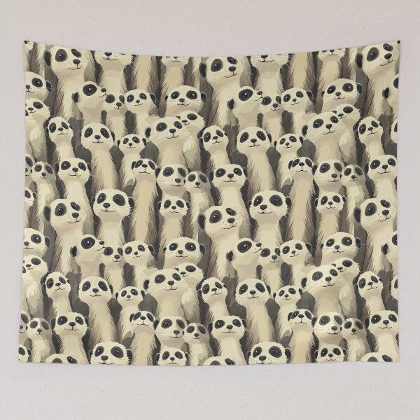Item preview, Cute Meerkats Pattern designed and sold by KiwiGrizzly.