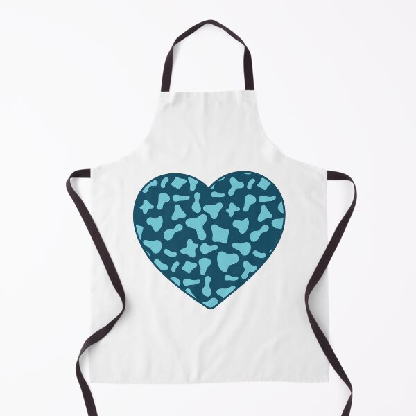 Item preview, Light Blue Cow Pattern on Royal Blue Cowhide | Royal Blue Cow Skin Heart designed and sold by PatternPen.