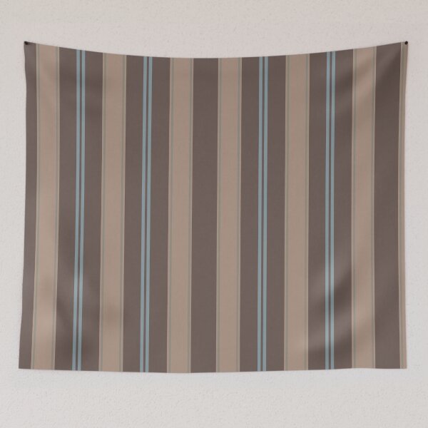 Item preview, “Lizzy” Regency stripe, Mocha, Coffee and Blue designed and sold by ncxadair.