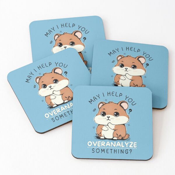 Item preview, May I Help You Overanalyze Something Cute Hamster  designed and sold by Lorena Tiana.