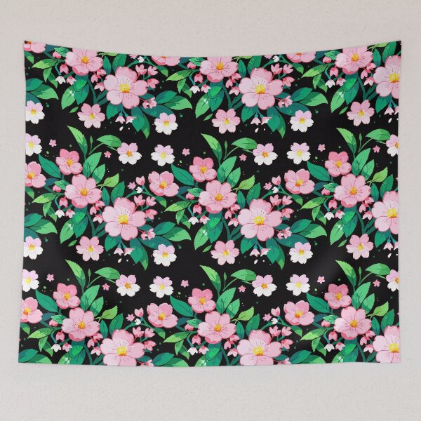 Item preview, Cherry Blossom Flowers Pattern 4 designed and sold by Domo-Design.