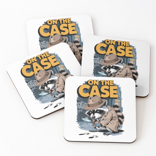 Item preview, On The Case, Raccoon Detective, Funny Animal, Wildlife Investigator, Crime Solver, Detective Theme, Mystery Enthusiast designed and sold by PaleWhaleStudio.