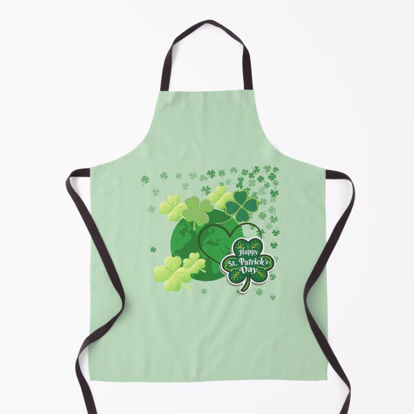 Item preview,  The phrase “Happy St. Patrick’s Day” is prominently displayed on a large shamrock, symbolizing luck, prosperity, and Irish heritage.  designed and sold by Wantanadesign.