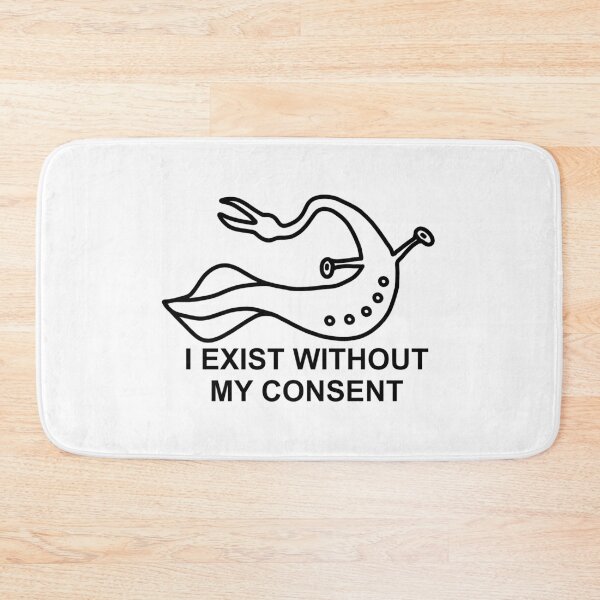 Item preview, Tully Monster I Exist Without My Consent Black and White designed and sold by ThePaleoDude.