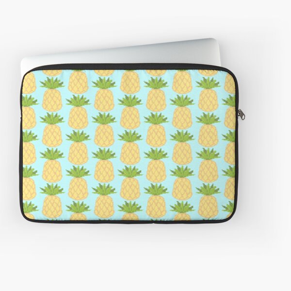 pineapple pixel laptop sleeves redbubble pineapple pixel laptop sleeves redbubble