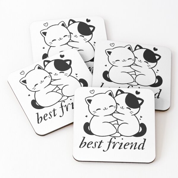 Item preview, Best Friends Cute Cat Hug designed and sold by McPurrface.