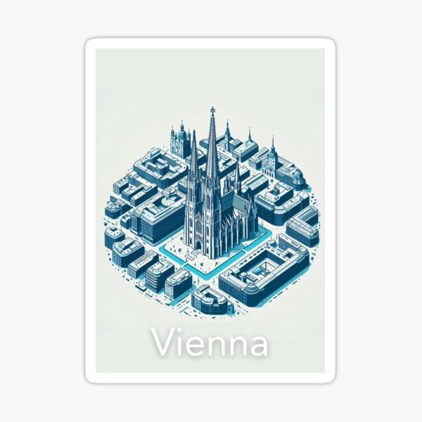Item preview, Minimalist Map Vienna designed and sold by Wanderlust2652.