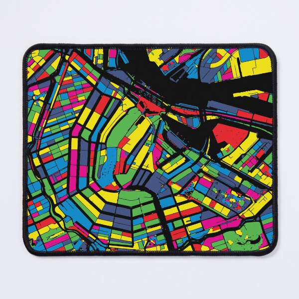 Item preview, Amsterdam Pop Art City Map Art designed and sold by Stadify.