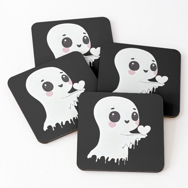 Item preview, Cute Ghost Holding a Heart - Adorable Valentine’s Day Illustration designed and sold by EmiBarDesign.