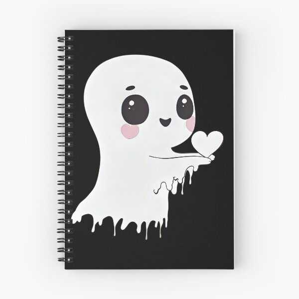Item preview, Cute Ghost Holding a Heart - Adorable Valentine’s Day Illustration designed and sold by EmiBarDesign.