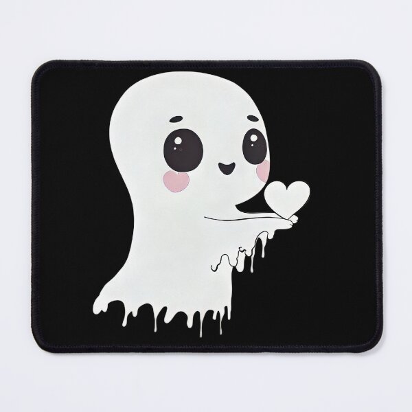 Item preview, Cute Ghost Holding a Heart - Adorable Valentine’s Day Illustration designed and sold by EmiBarDesign.