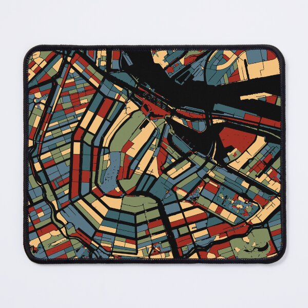 Item preview, Amsterdam Earthtone City Map Art designed and sold by Stadify.