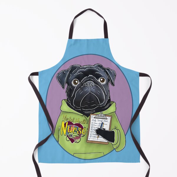 Item preview, Mental Health Nurse Pug designed and sold by FivePugs.