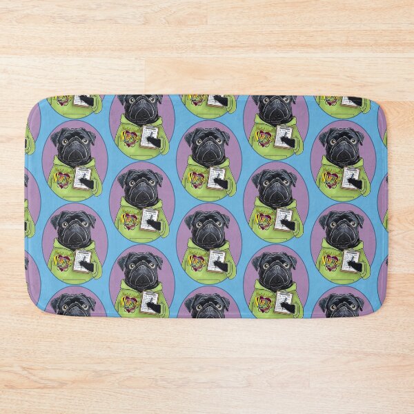Item preview, Mental Health Nurse Pug designed and sold by FivePugs.