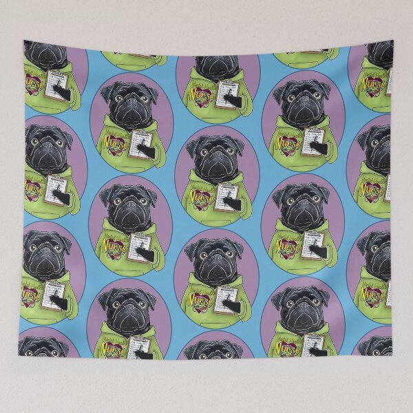 Item preview, Mental Health Nurse Pug designed and sold by FivePugs.