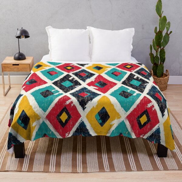 Item preview, Traditional Uzbek ikat style with modern twist designed and sold by Piotrek0001.